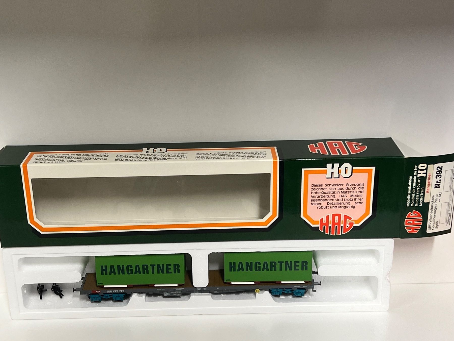 Hag Modellini di ferrovie: HAG Nr.392 DC H0 SBB Hangartner – Nuovo (secondo la descrizione) da Neuenhof venduto da ludovicco