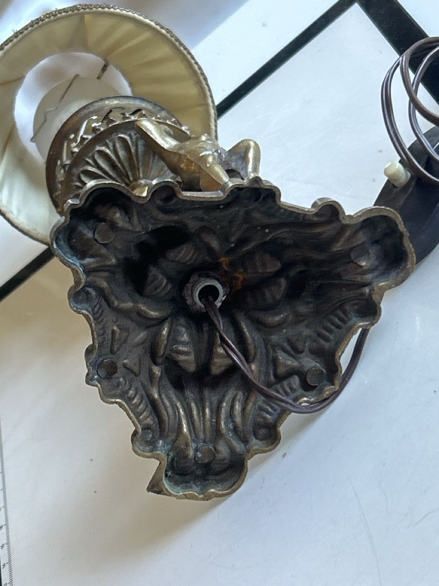 Lampade: Tischlampe Engel Messing mit Schirm (I13) – Usato da Neuenhof venduto da bro_9zsg 3