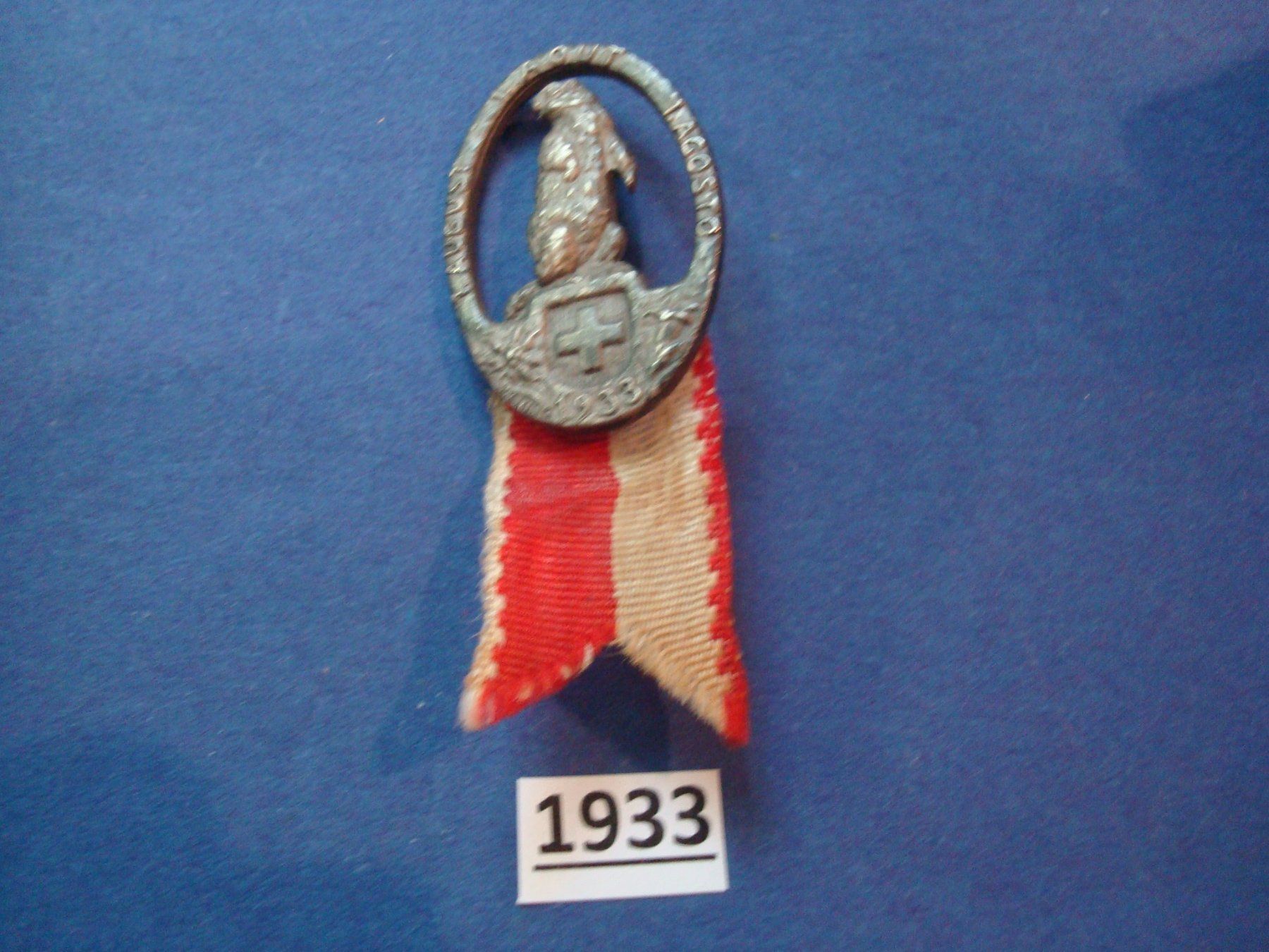 Plaketten & Abzeichen: Abzeichen 1. August 1933 – Gebraucht aus Riehen von Baerewaegli