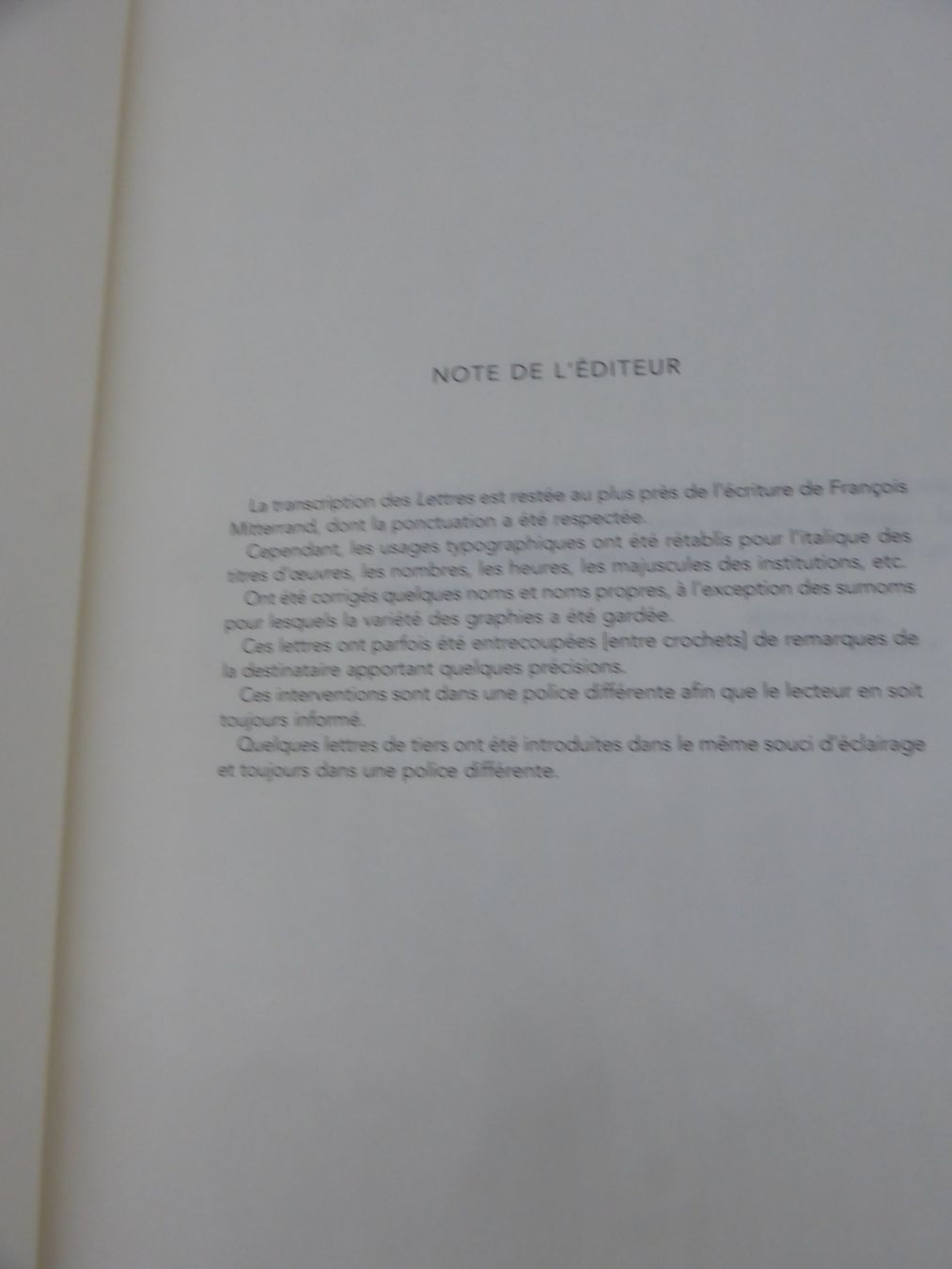 Libri: François Mitterrand - Lettres à Anne - 2016 – Usato da Porrentruy venduto da Kim017 2