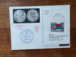 1957 Ballonpost Schlieren-Theilingen   (G2862)