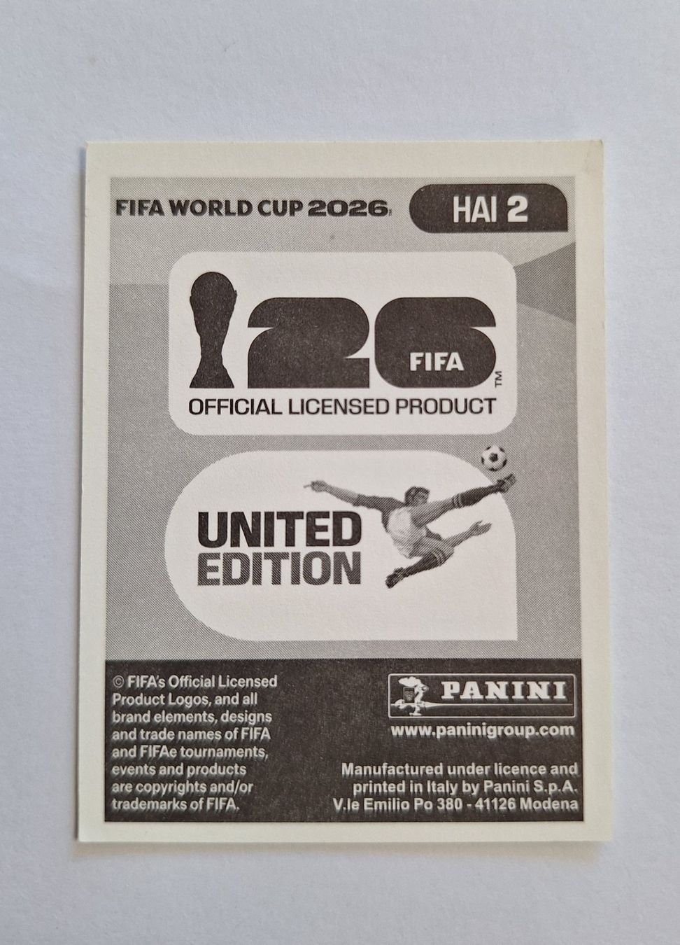 Panini Carte collezionabili: Panini Johny Placide HAI 2 – Nuovo (secondo la descrizione) da Romanens venduto da Crocette 1