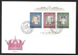 Liechtenstein FDC Block 885 Thronfolge 50 Jubil. ET 6.6.1988