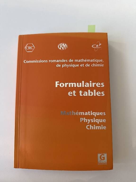 Libri: Formulaires et tables  Maths Physique Chimie – Usato da Lausanne venduto da fed_9dzv