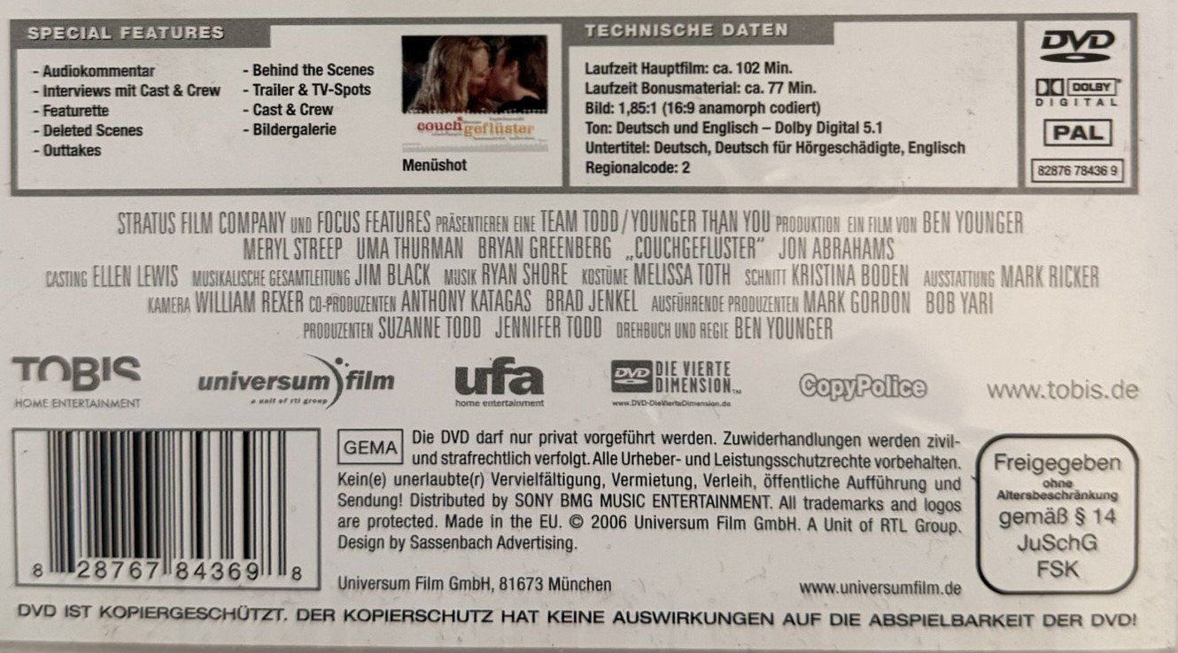 Alle DVDs: DVD Couchgeflüster – Gebraucht aus Lommis von manmarmi 5