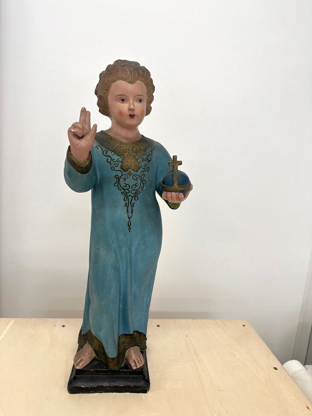 Statuette: Antike Heiligen Statue Christuskind – Usato da St. Gallen venduto da winona04