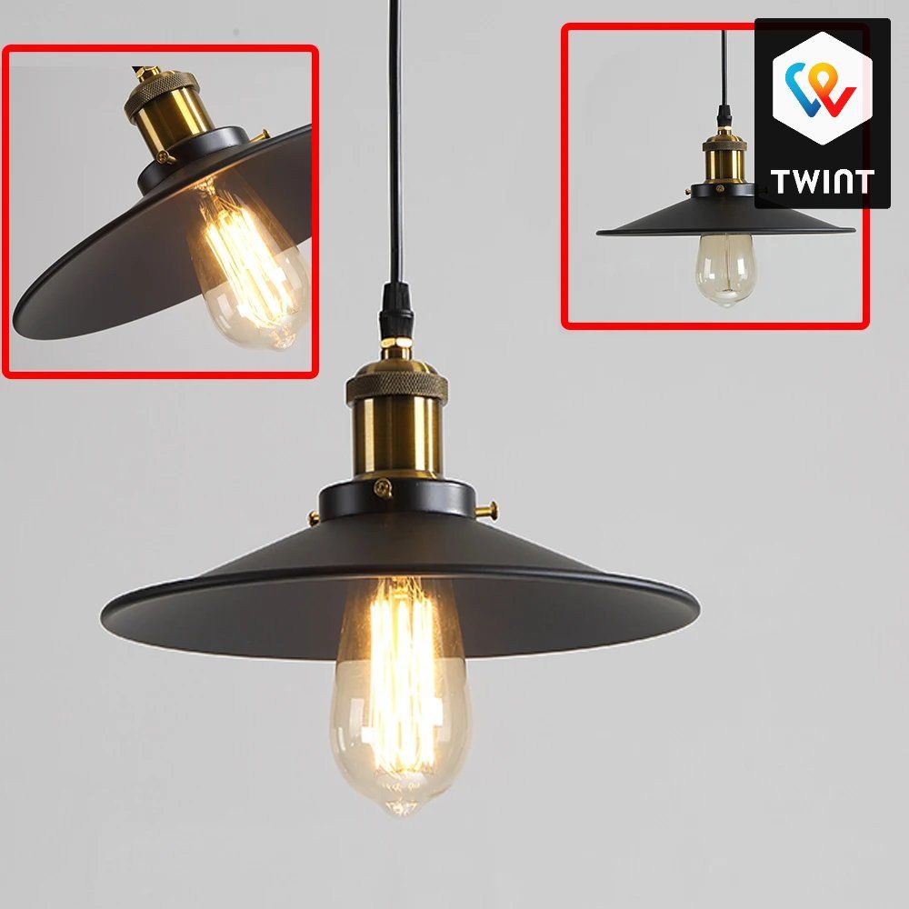 Lampadari & plafoniere: Lustre vintage industriel noir, – Nuovo e nell'imballaggio originale da Saignelégier venduto da onekeystore 5
