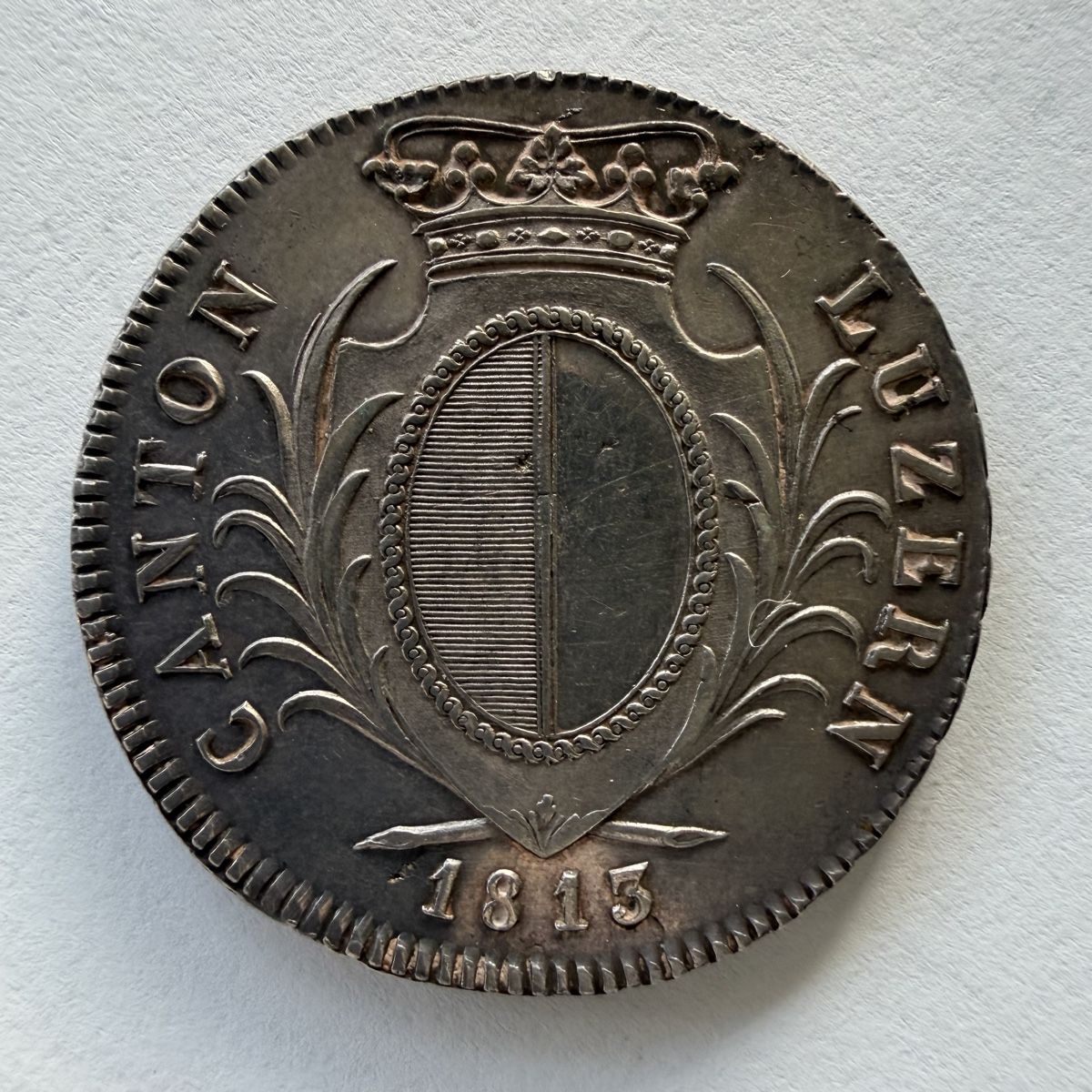 Tutti le monete: 4 Franken Luzern 1813 – Usato da Luzern venduto da LegacyMint