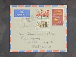 CL25 Enveloppe + Timbre United Nations 1967