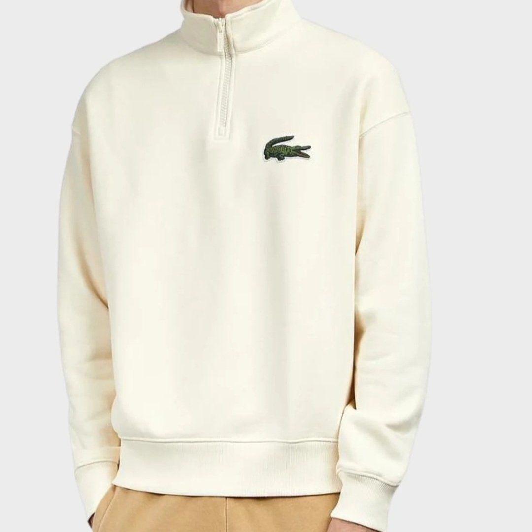 Lacoste Maglioni & Felpe: Lacoste HALFZIP UNISEX- Sweatshirt - beige – Nuovo (secondo la descrizione) da Uerikon venduto da mic_wq28