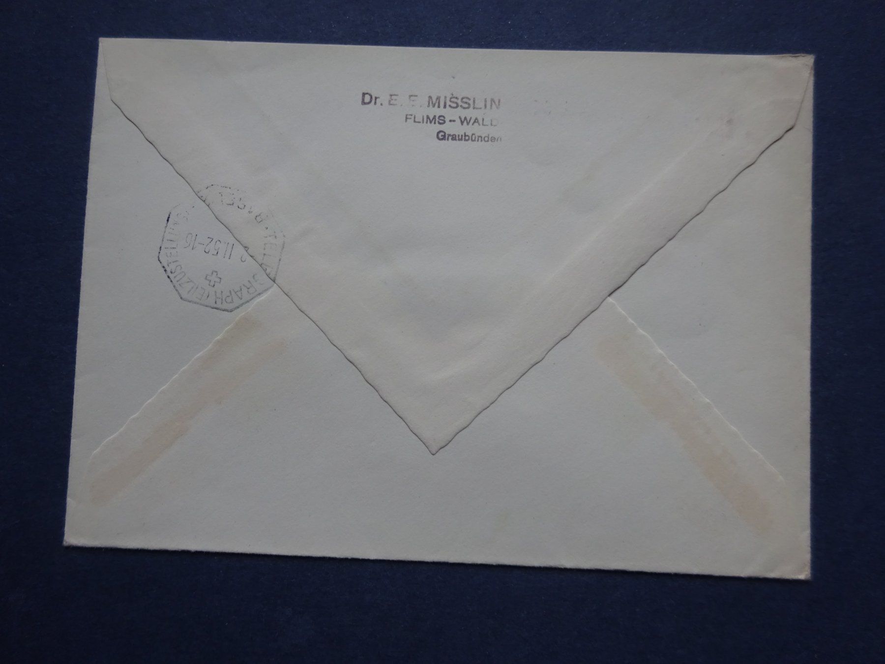 Tutti i francobolli: 1952  Z-Nr. 309 - 312 FDC – Usato da Appenzell-Steinegg venduto da adi1975 2