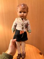 Puppe: Junge, mit Stoffkörper, Sonnenberg, ca. 80 Jahre alt
