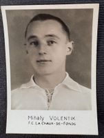 FUSSBALL F.C. LA CHAUX-DE-FONDS MIHALY VOLENTIK 1936