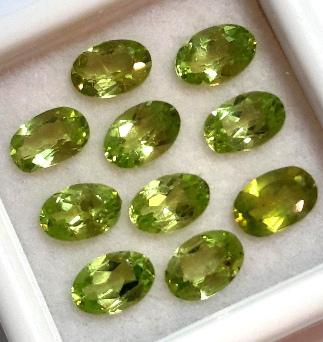 Pietre preziose: 10x Péridots 6x4 mm - Valeur 190.- Fr – Nuovo (secondo la descrizione) da Grimisuat venduto da Valgem 1