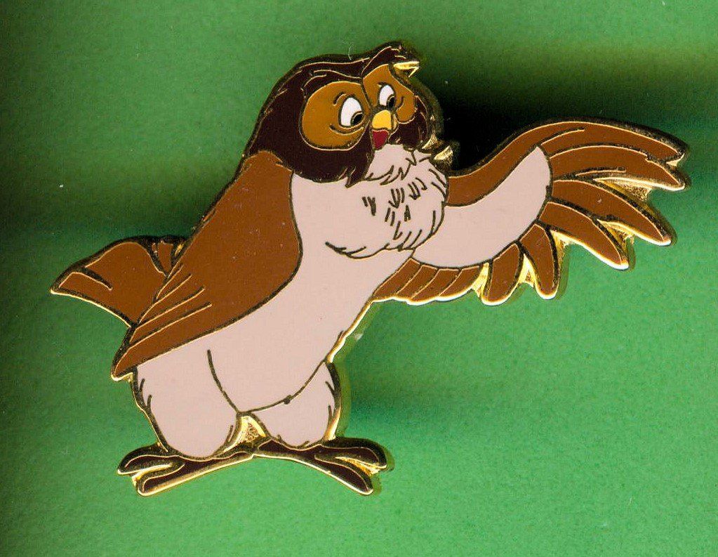 Disney Placchette & Badge: DISNEY  Owl  die Eule – Usato da Winterthur venduto da Sammleroase