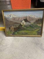 Öilgemälde von Hoffmann 1938 auf Blattmeralp/ Riederalp ob M