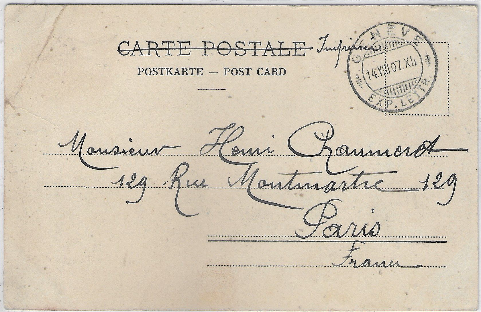 Cartes postales: Lac Leman - Le "Geneve" – Défectueux à Ettingen par Kartenplanet 1