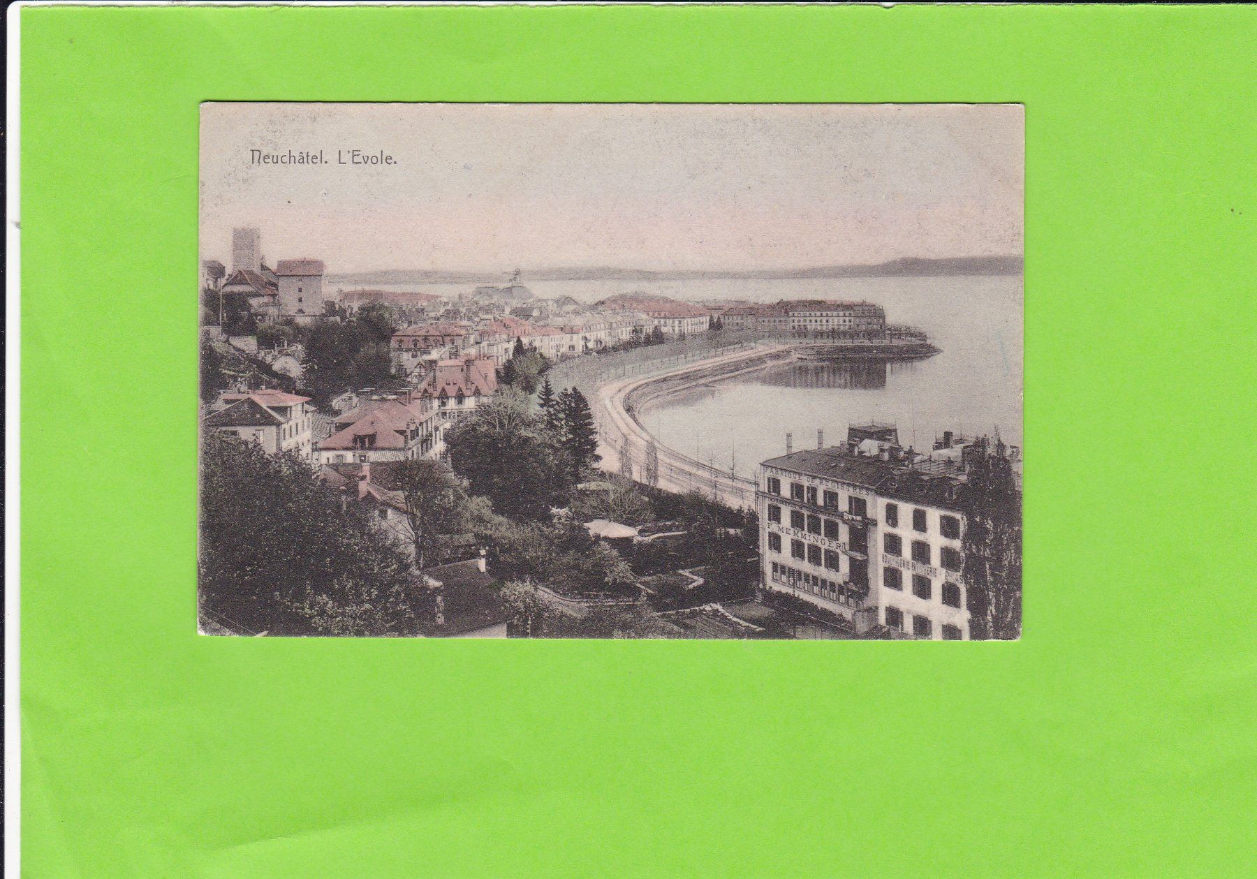 Cartoline postali: Neuchâtel. L'Evole – Usato da St. Peterzell venduto da neckertal