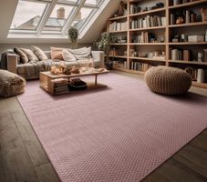 riesig! Mega Teppich 300x400 cm In- & Outdoor Pastell Rosa