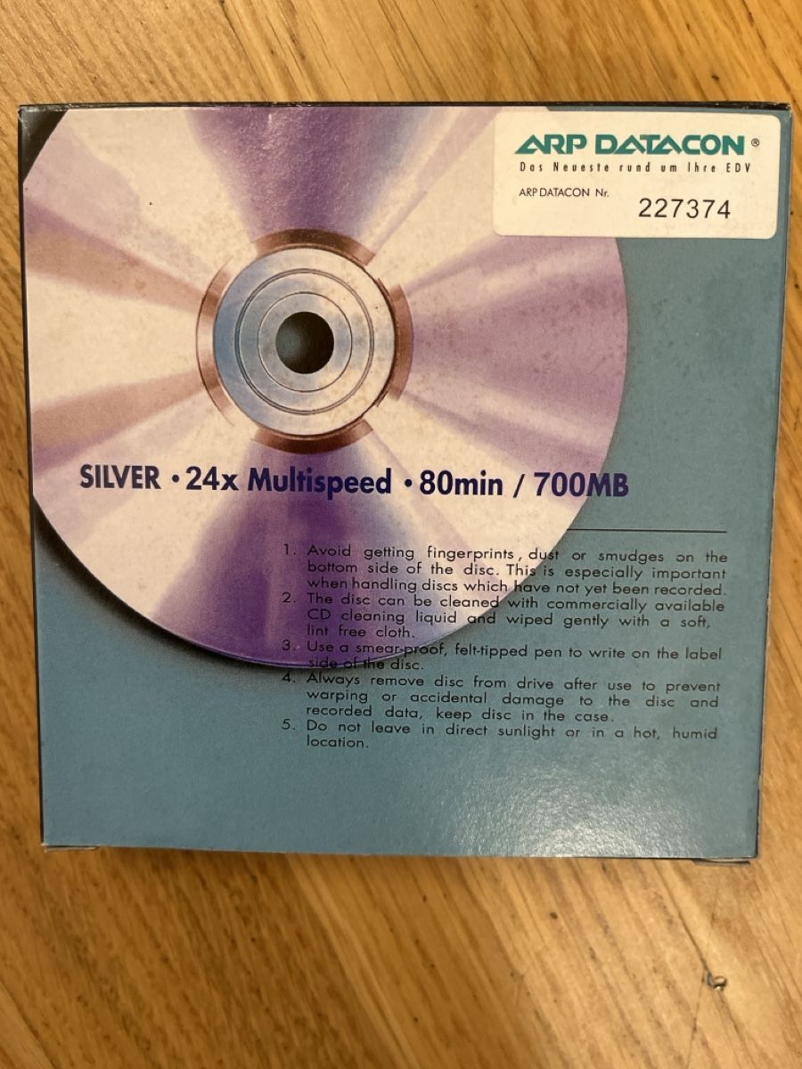 CD & DVD-Rohlinge: SILVER CD-R 24x Multispseed 80min/700MB - Neuwertig! – Neu (gemäss Beschreibung) aus Oberdorf SO von Sofarocker75 2
