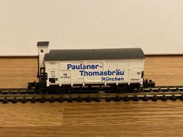 Arnold Güterwagen mit Bremshaus „Paulaner-Thomasbräu“