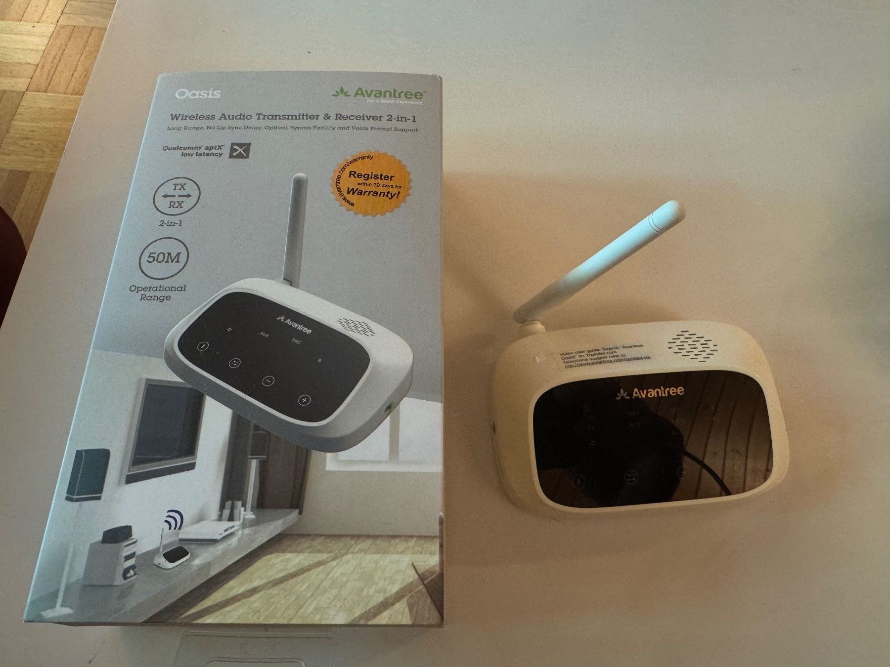 Home cinéma: Avantree Oasis Bluetooth Audio-Transmitter & Kopfhöhrer – D'occasion à Bülach par Sandor 2