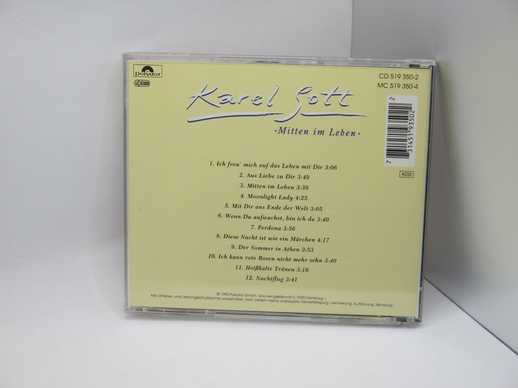 CD: CD Karel Gott – Mitten Im Leben – Usato da Ernetschwil venduto da luisvonerni 2
