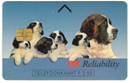 Telefonkarte Niederlande CRD-130.02 Bernhardiner Hunde