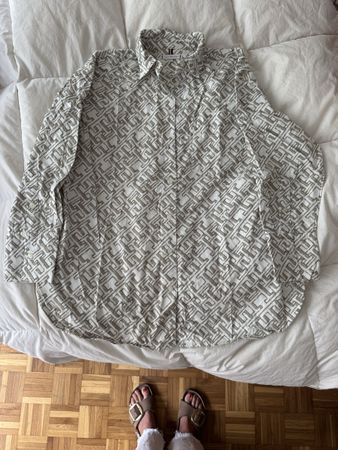 Chemise oversized Tommy Hilfiger à motif géométrique unique