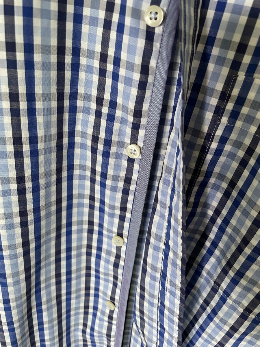 Camicie: Herren Hemd blau karriert Gr 46 – Nuovo (secondo la descrizione) da Emmenbrücke venduto da Ladyboutique 1