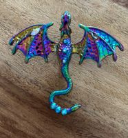 Brosche Drache