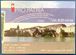 2009 Pro Patria Markenheftchen Via Rhenana / Francigena ET