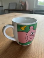 Tasse mit Schweine-Motiv, Bauernhof NEU
