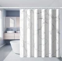 Duschvorhang 180×180 cm Marmor Design Badvorhang