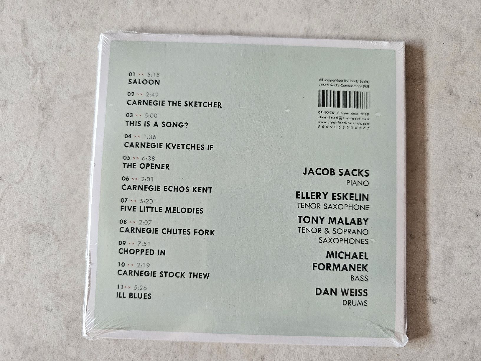 CDs: Jacob Sacks  -  Fishes  /  Fabrikneu – Neu und originalverpackt aus Schneisingen von backstore24 1