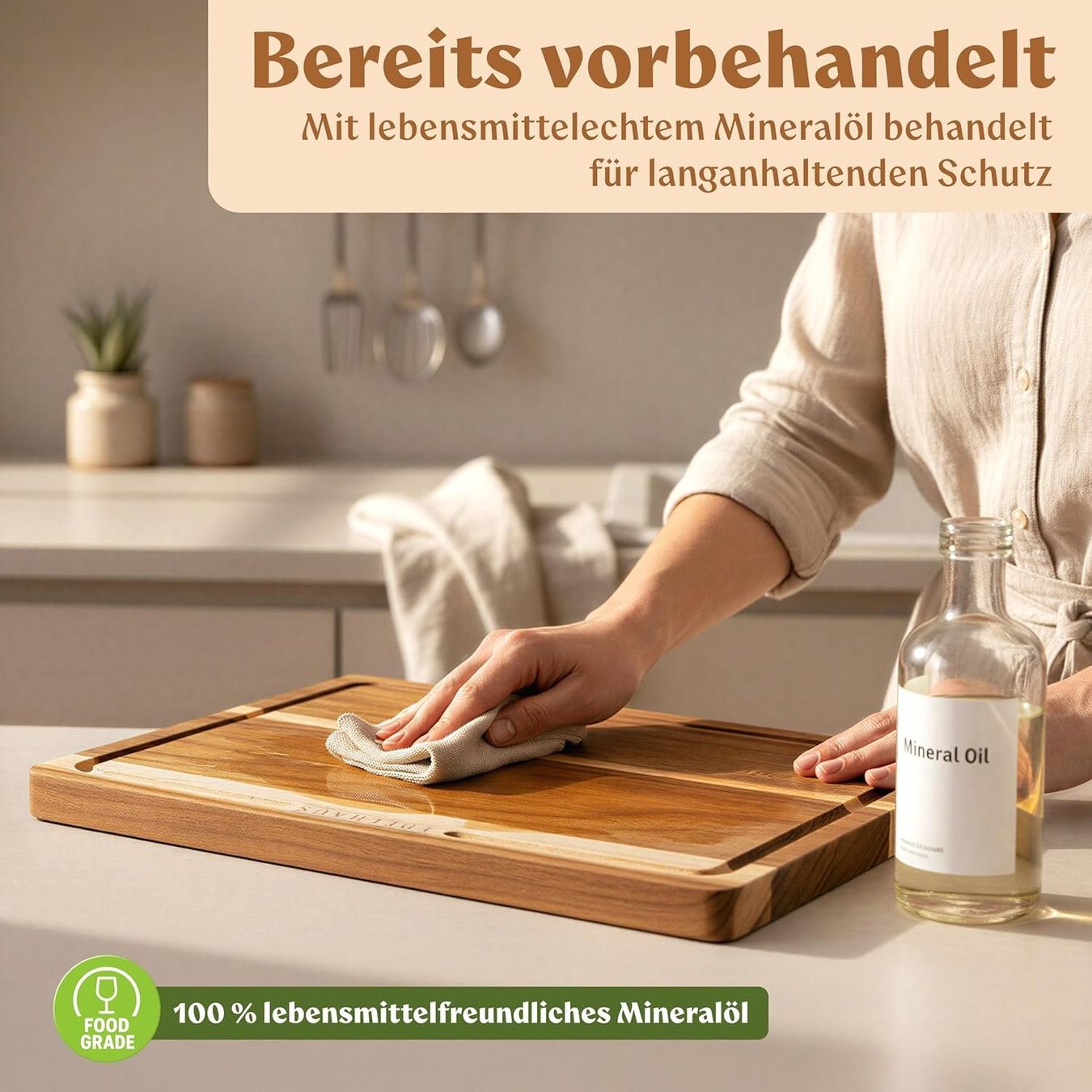 Elettrodomestici da cucina: Schneidebrett Holz 3er Set – Nuovo e nell'imballaggio originale da Nuglar venduto da SaleRitter 7