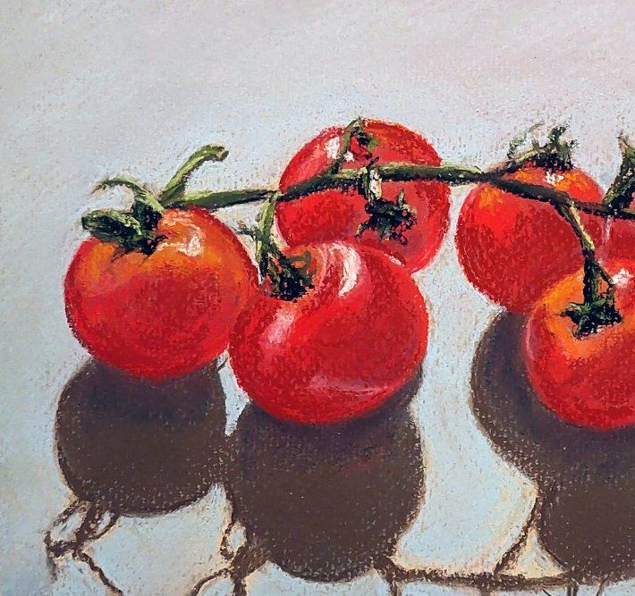 Dipinti: Neu! Original Pastellbild "Tomatoes", signiert. – Nuovo e nell'imballaggio originale da Ostermundigen venduto da LorisHome 1