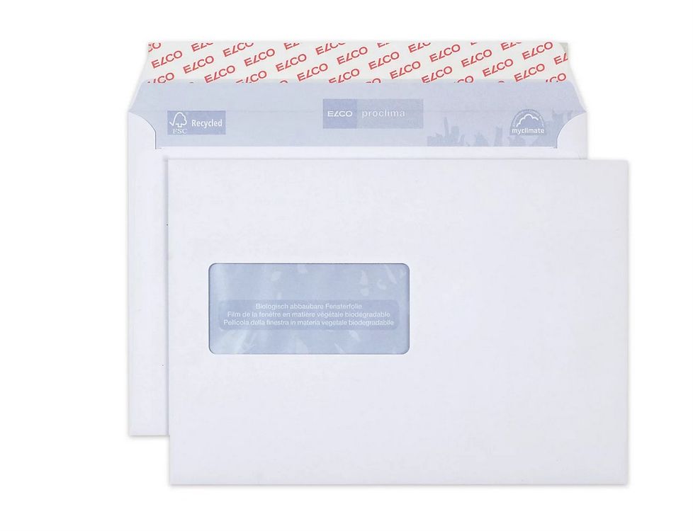 ELCO classic Briefumschläge, DIN C5, 100g, 500St. Fenster li (Neu