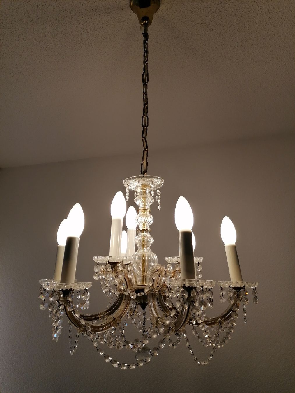 Lampadari & plafoniere: Schöner, alter Kristallkronleuchter – Usato da Hettlingen venduto da CaroliR 4