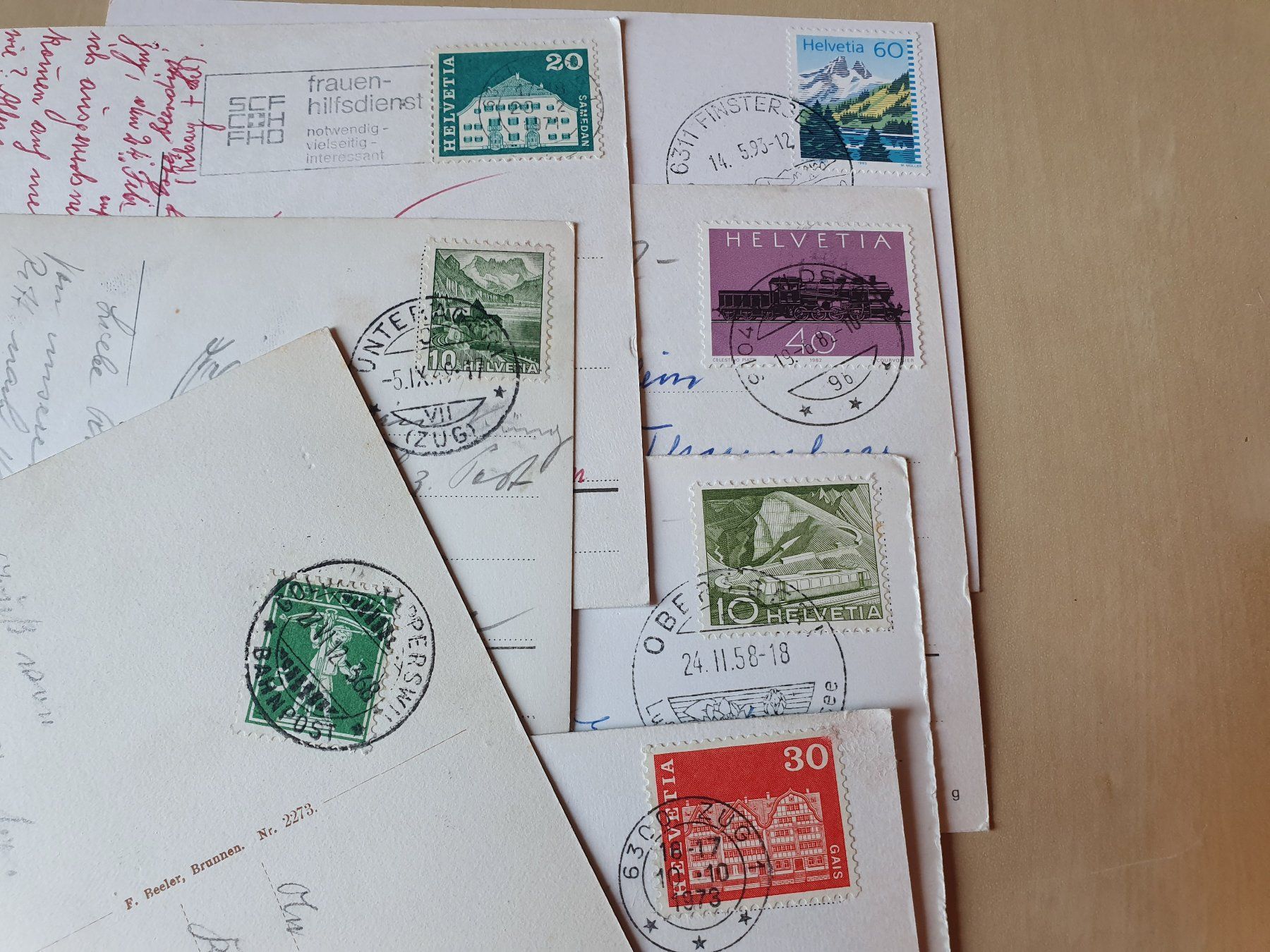 Ansichtskarten: 10 x Karten Zug ab 1912 – Gebraucht aus Stansstad von collectorsshop 5