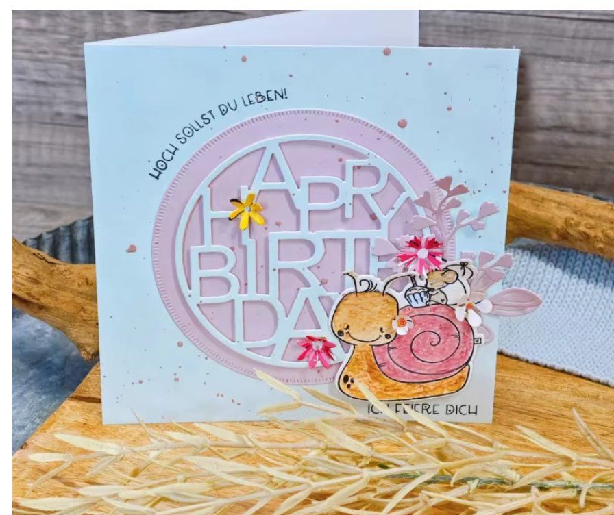 Sciablone: Neue Stanzschablone  Happy Birthday / Geburtstag – Nuovo e nell'imballaggio originale da Effretikon venduto da wenuss 4