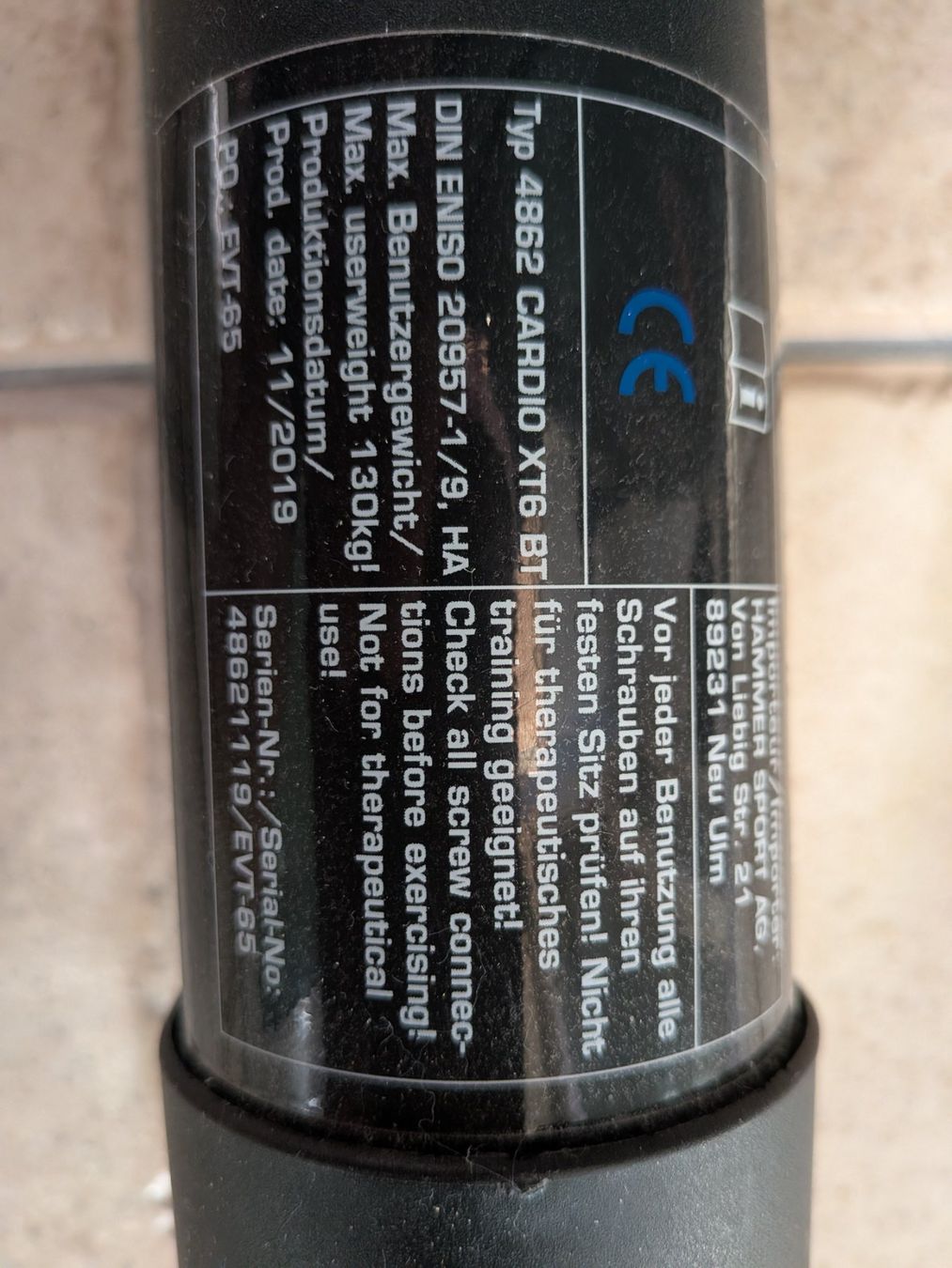 Vélos d'appartement: Heimtrainer Hammer Cardio XT5 BT gebraucht – D'occasion à Turbenthal par ulv_8wxr 5