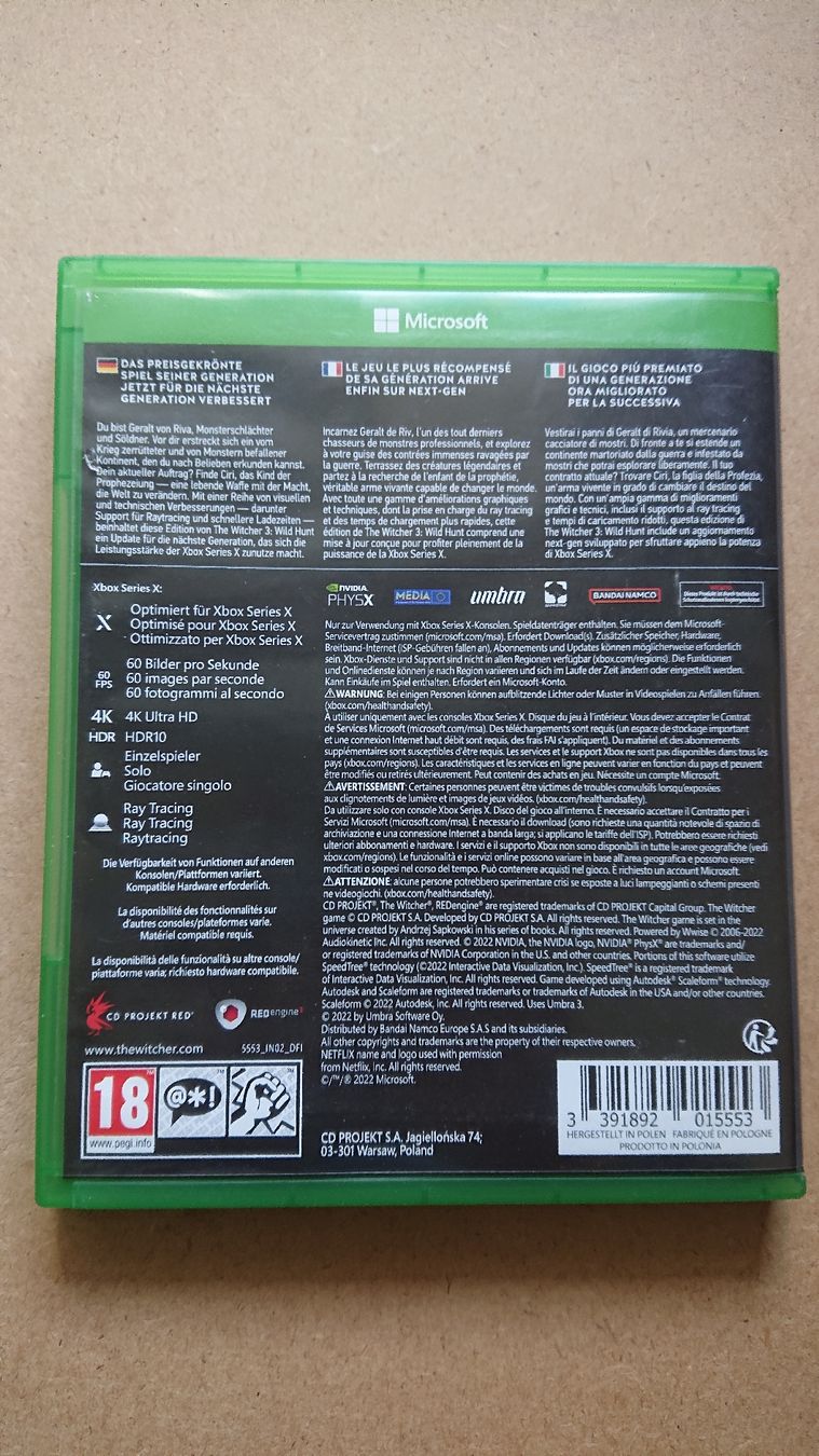 Giochi: The Witcher 3 Wild Hunt Complete Edition XBOX Series X – Usato da Chur venduto da FreakofRarity 1