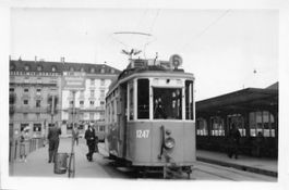Zurich Historische Strassenbahn Linie 6 am Bahnhof Foto 12x8