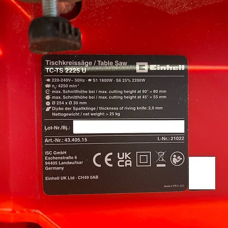 Einhell Sägen: Einhell Tischkreissäge – Neu (gemäss Beschreibung) aus Flurlingen von Fligo 4