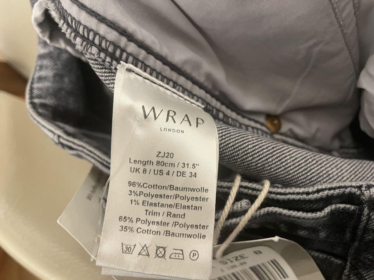Jeans: Neu weite, gerade geschnittene Jeans hellgrau, wrap – Nuovo (secondo la descrizione) da Basel venduto da non_vn79 5