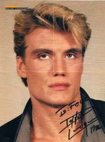 Dolph Lundgren 1957- Autogramm signiert Magazinbild 20x30cm
