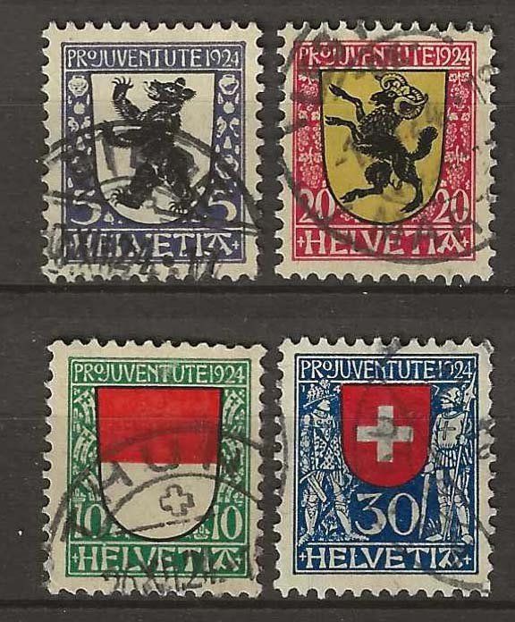 Tutti i francobolli: PJ024  - Pro Juventute 1924 obl. – Usato da Trélex venduto da Phil_Albert