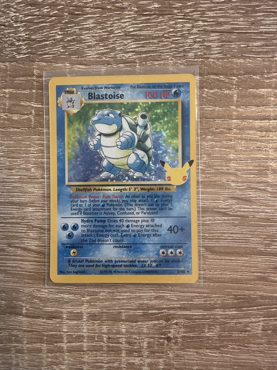 Boosterfrisch: Blastoise Pokemon Karte - 25th Anniversary! (Neu (gemss  Beschreibung)) in Baden fr CHF 4  mit Lieferung auf Ricardo kaufen
