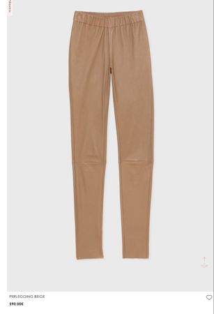 Natural leather pants Max&Moi